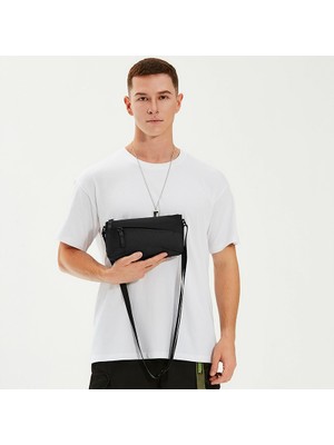 Hanghong Crossbody Çanta Rahat Omuz Çantası Göğüs Çantası Omuz Çantası Küçük Çanta (Yurt Dışından)