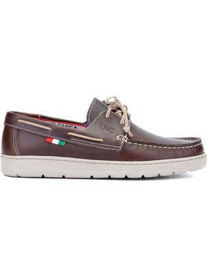 Tamer Tanca Erkek Hakiki Deri Kahverengi Casual Ayakkabı 496 B3495 Erk Ayk Y24 Brown