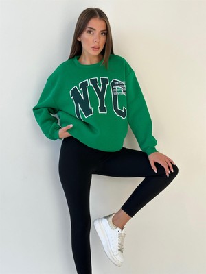 Seda Fidan Butik Nyc Üç Iplik Sweat Yeşil