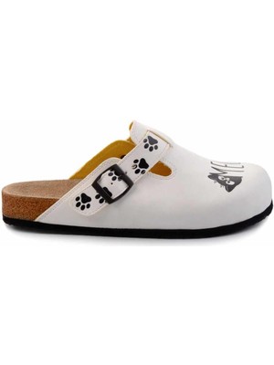 Bambi Beyaz  Kadın Terlik K04468000409