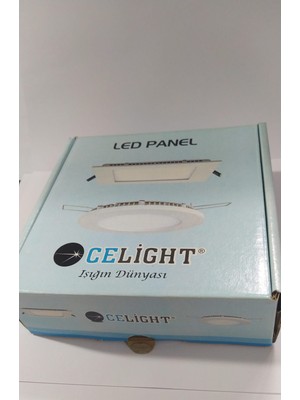 Efe Elektrik Celight 6 Watt LED Panel Kare Beyaz Kasa Beyaz Işık