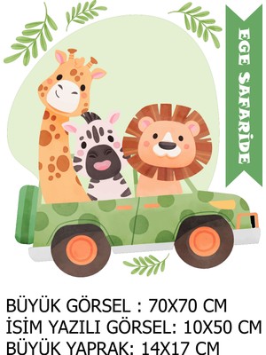 Ravino Home Safari Çocuk Odası Duvar Sticker