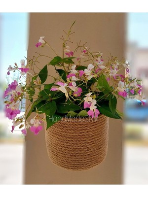 HandMadeSNM Kahverengi Jüt Sepet