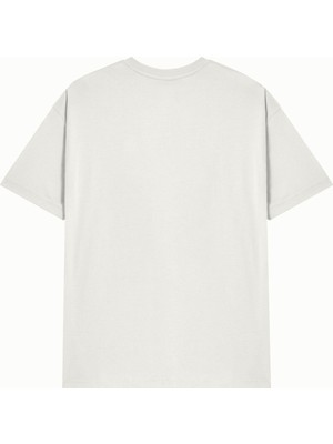 Hanclo Ünisex Hanclo Baskılı Avrupa Kalıp/oversize Fit Kesim Bisiklet Yaka Kısa Kollu T-Shirt