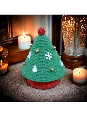 HandMadeSNM Yılbaşı Sepeti, Dekoratif Sepet, Hediyelik Eşya Sepeti, Şeker & Çikolata Sepeti