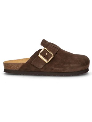 Frau Kadın Terlik 17B5 Frau Suede-S T.moro (Dark Brown)