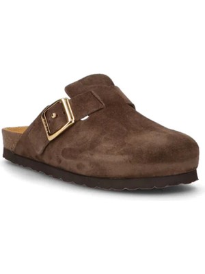 Frau Kadın Terlik 17B5 Frau Suede-S T.moro (Dark Brown)