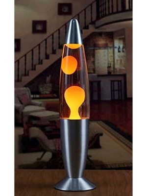 Adm Store Konsept Hediye Sarı Lav Lamba Büyük Boy 40 cm Dekoratif Ev Hediyesi Lava Lambası Büyük Boy 40 cm