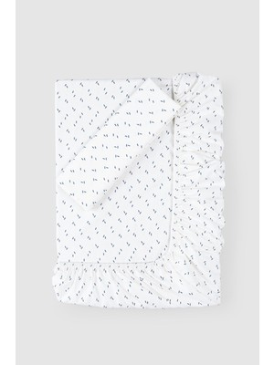 Little Gusto Pamuk Lastikli Çarşaf ve Yastık Kılıf Seti Mark 90X190 cm