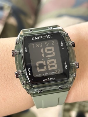 Naviforce (Yeni Ürün ) Dijital Spor Kadın Kol Saati Alarm, Kronometre Aydınlatma