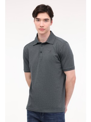 Lumberjack M-Bsc Polo T-Sh Bs22 4Fx Yesıl Melanj Erkek Kısa Kol T-Shirt