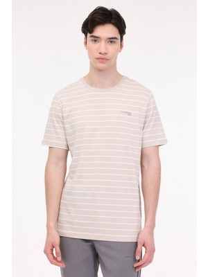 Lumberjack Ml Magnus 11Itl1073 4Fx Bej Erkek Kısa Kol T-Shirt