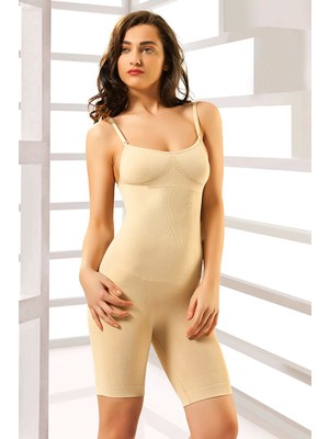 Narnuga Modlive Ten Kadın Paçalı Boy Dikişsiz Korse - 750