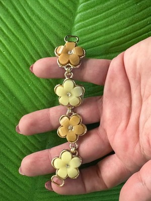 Gönülden Tasarım 12X2 cm Taşlı Çiçekli Çelik Dikiş Giyim Çanta Aksesuarı