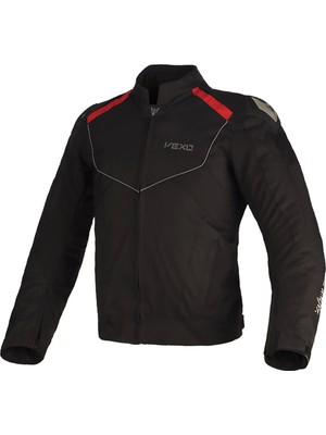 Vexo Axıon H20 4 Mevsim Mont L Beden Siyah-Kırmızı Su ve Rüzgar Geçirmez Özellikli