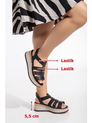 Suins Shoes Suins Talin Model Kenarları Lastikli Sandalet