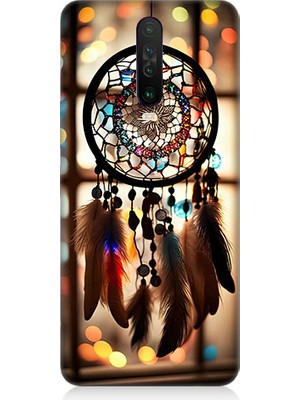 Teknomeg Xiaomi Redmi K30 Uyumlu Düş Kapanı Dreamcatcher Desenli Silikon Kılıf