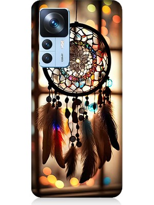 Teknomeg Xiaomi Mi 12T Uyumlu Düş Kapanı Dreamcatcher Desenli Silikon Kılıf