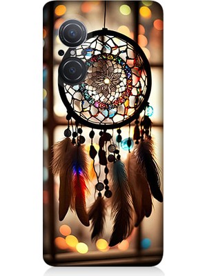 Teknomeg Huawei Nova 9 Se Uyumlu Düş Kapanı Dreamcatcher Desenli Silikon Kılıf