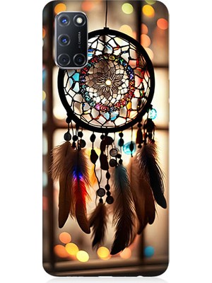 Teknomeg Oppo A72 Uyumlu Düş Kapanı Dreamcatcher Desenli Silikon Kılıf