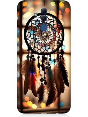 Teknomeg Huawei Mate 20 Lite Uyumlu Düş Kapanı Dreamcatcher Desenli Silikon Kılıf