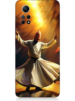 Teknomeg Xiaomi Redmi Note 12 Pro 4g Uyumlu Semazen Yapan Mevlevi Desenli Silikon Kılıf