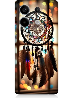 Teknomeg Xiaomi Redmi Note 13 Pro 5g Uyumlu Düş Kapanı Dreamcatcher Desenli Silikon Kılıf