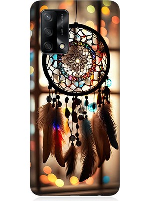 Teknomeg Oppo A74 Uyumlu Düş Kapanı Dreamcatcher Desenli Silikon Kılıf