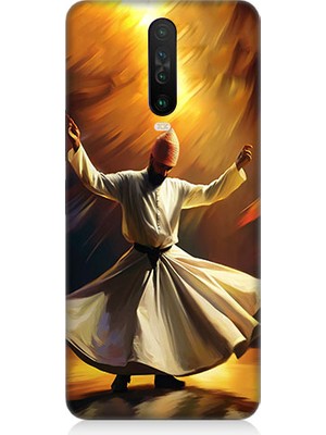 Teknomeg Xiaomi Redmi K30 Uyumlu Semazen Yapan Mevlevi Desenli Silikon Kılıf