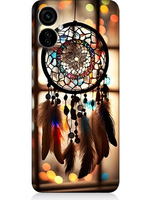 Teknomeg Tecno Camon 19 Neo Uyumlu Düş Kapanı Dreamcatcher Desenli Silikon Kılıf