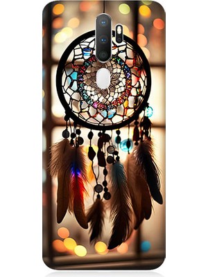 Teknomeg Oppo A9 2020 Uyumlu Düş Kapanı Dreamcatcher Desenli Silikon Kılıf