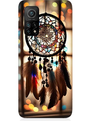 Teknomeg Xiaomi Mi 10T Uyumlu Düş Kapanı Dreamcatcher Desenli Silikon Kılıf