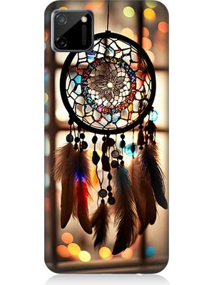 Teknomeg Realme C11 Uyumlu Düş Kapanı Dreamcatcher Desenli Silikon Kılıf