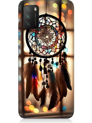 Teknomeg Xiaomi Poco M3 Uyumlu Düş Kapanı Dreamcatcher Desenli Silikon Kılıf
