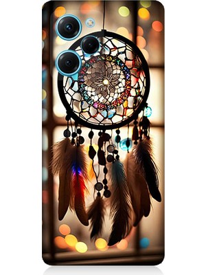 Teknomeg Xiaomi Poco X5 Pro Uyumlu Düş Kapanı Dreamcatcher Desenli Silikon Kılıf