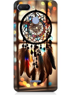 Teknomeg Xiaomi Redmi 6 Uyumlu Düş Kapanı Dreamcatcher Desenli Silikon Kılıf