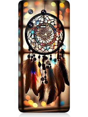 Teknomeg Xiaomi Mi 13 Uyumlu Düş Kapanı Dreamcatcher Desenli Silikon Kılıf