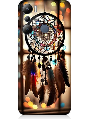 Teknomeg Infinix Hot 20I Uyumlu Düş Kapanı Dreamcatcher Desenli Silikon Kılıf