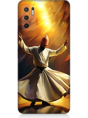 Teknomeg Xiaomi Redmi Note 10 5g Uyumlu Semazen Yapan Mevlevi Desenli Silikon Kılıf