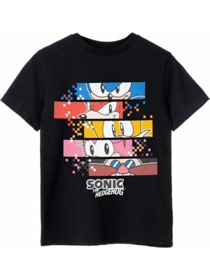 Emila Kids Sonic Baskılı Unisex Çocuk T-Shirt