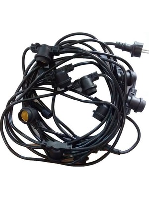 Horoz Electric Yol Aydınlatma Carnaval Dış Mekan Aydınlatma Sarmaşık Duy 10 Metre 10 Adet Duylu 500 Watt E27