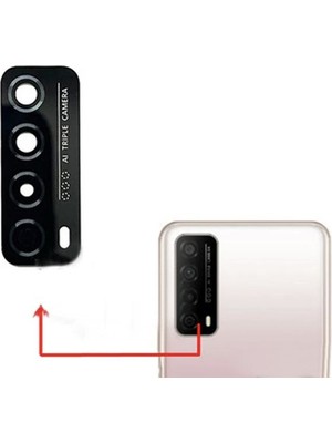 Flagen Huawei P Smart 2021 Arka Kamera Camı Lens Yapışkanlı