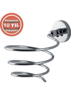 Çelik Banyo KR10-018 Paslanmaz Pirinç Karaca Fön Askısı Saç Kurutma Makinesi Tutacı