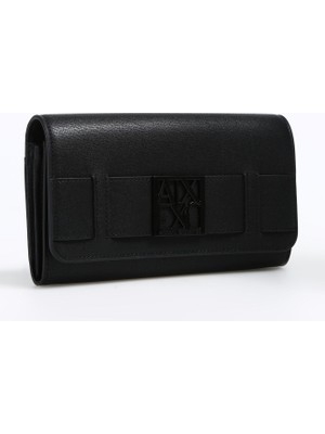 Armani Exchange Siyah Kadın 10,5X19X4 cm Cüzdan 9485720A87400020