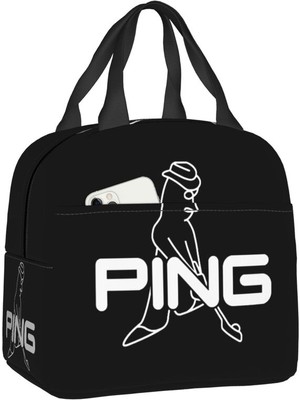 Yuying Shop No.13 Tarzı 22X20X13CM Golf Logo Öğle Yemeği Çantası Taşınabilir Termal Soğutucu Yalıtımlı Yemek Kabı Kadınlar Çocuklar Için Çalışma Okul Seyahat Tote Gıda Çantaları (Yurt Dışından)