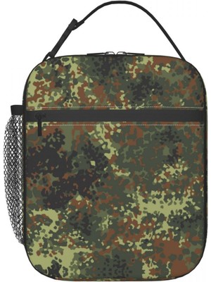 Yuying Shop No.3 Tarzı 26X21X11CM Camo Yalıtımlı Öğle Yemeği Çantası Kadınlar Için Su Geçirmez Askeri Kamuflaj Soğutucu Termal Öğle Yemeği Çantası Plaj Kamp Seyahat (Yurt Dışından)