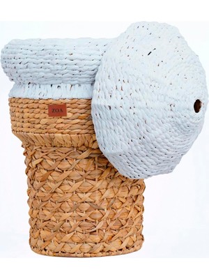 Zoa Collection Dondurma Rattan Oyuncak Sepeti