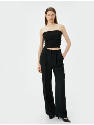 Koton Straplez Üst Kat Detaylı Ribanalı Slim Fit