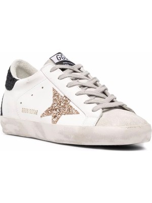 Passionis Sneaker Ayakkabı - Women Sneaker - Golden Goose Super-Star -Star-Patch Lace-Up