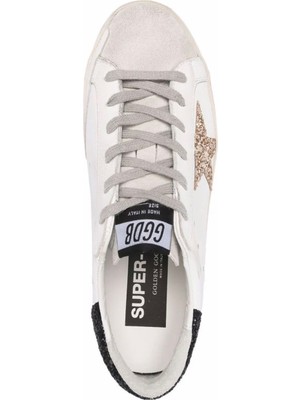 Passionis Sneaker Ayakkabı - Women Sneaker - Golden Goose Super-Star -Star-Patch Lace-Up